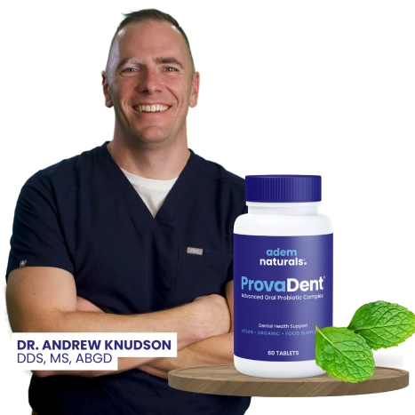Dr Andrew Knudson-red dental foam